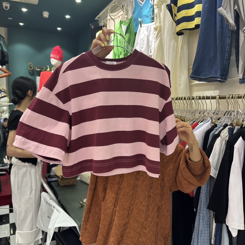 3COLOR(此品牌名稱會遭售假投訴,建議淘寶店鋪商品名稱中不要使用)韓國㊣直郵東大門代購女裝新款推薦T恤Three colorT恤圖色3