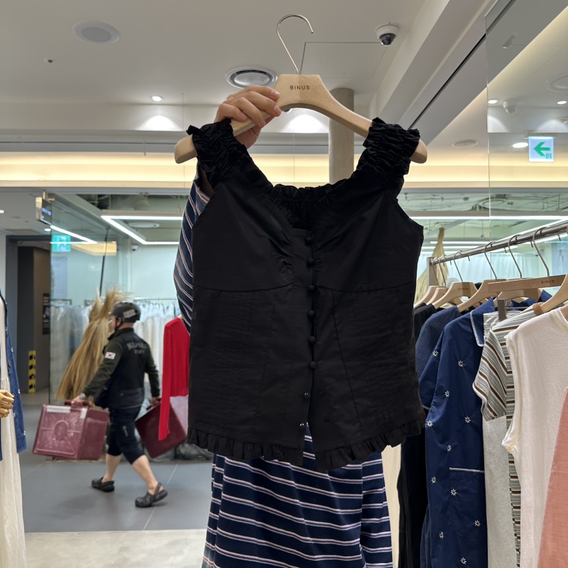 BINUS直郵韓國代購㊣女裝新品時尚25春夏熱賣推薦人氣吊帶背心BINUS吊帶/背心圖色2