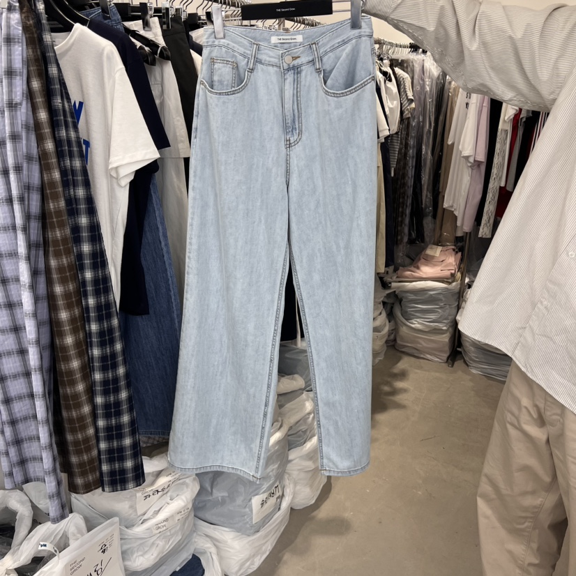 THE SECOND GROW韓國代購女裝新品25春夏推薦熱賣職業牛仔褲THE SECOND GROW牛仔褲
