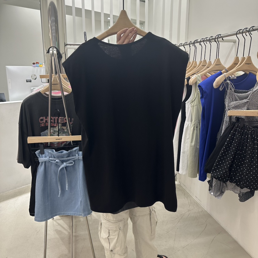VENEFIT東大門實拍女士新品時尚推薦熱賣人氣真品休閑吊帶背心VENEFIT/JENNIE吊帶/背心