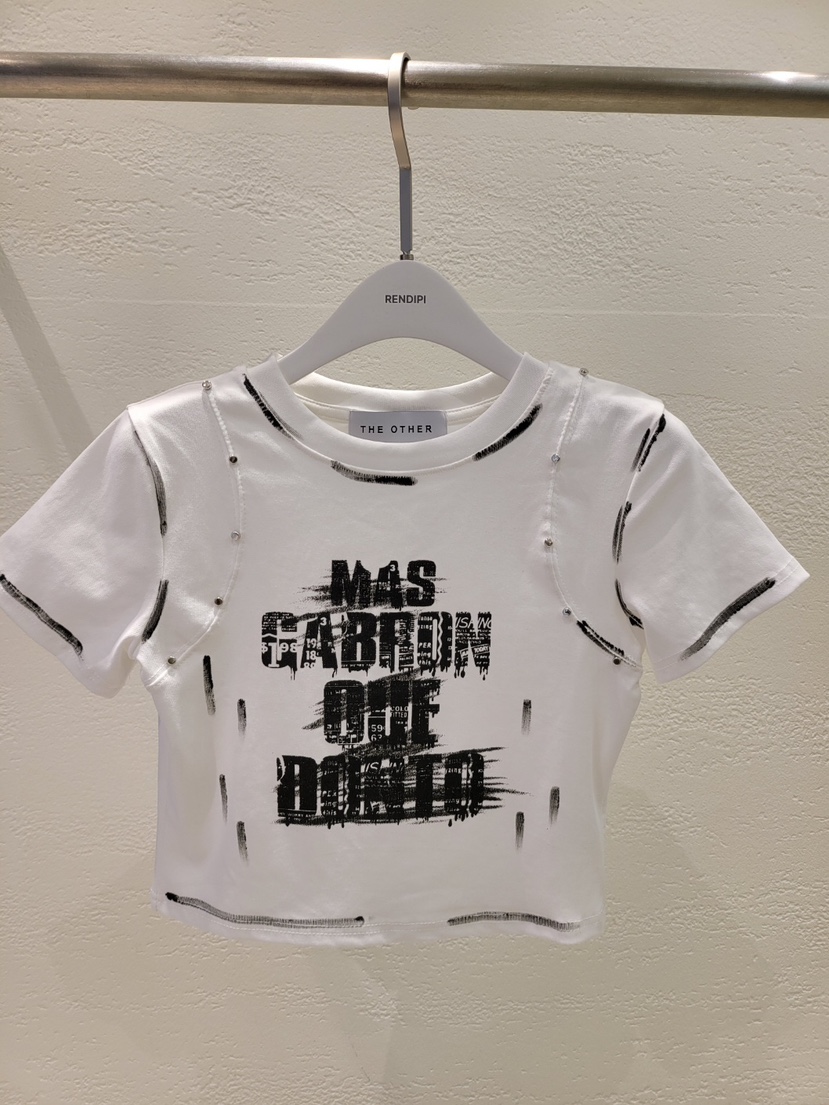 THE OTHER東大門實拍女士新品職業人氣時尚25春夏推薦休閑T恤THE OTHERT恤圖色2