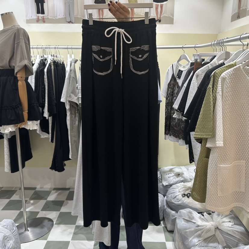 OREUM韓國直郵女裝新品熱賣25春夏真品時尚人氣休閑職業休閑褲OihEum休閑褲圖色2