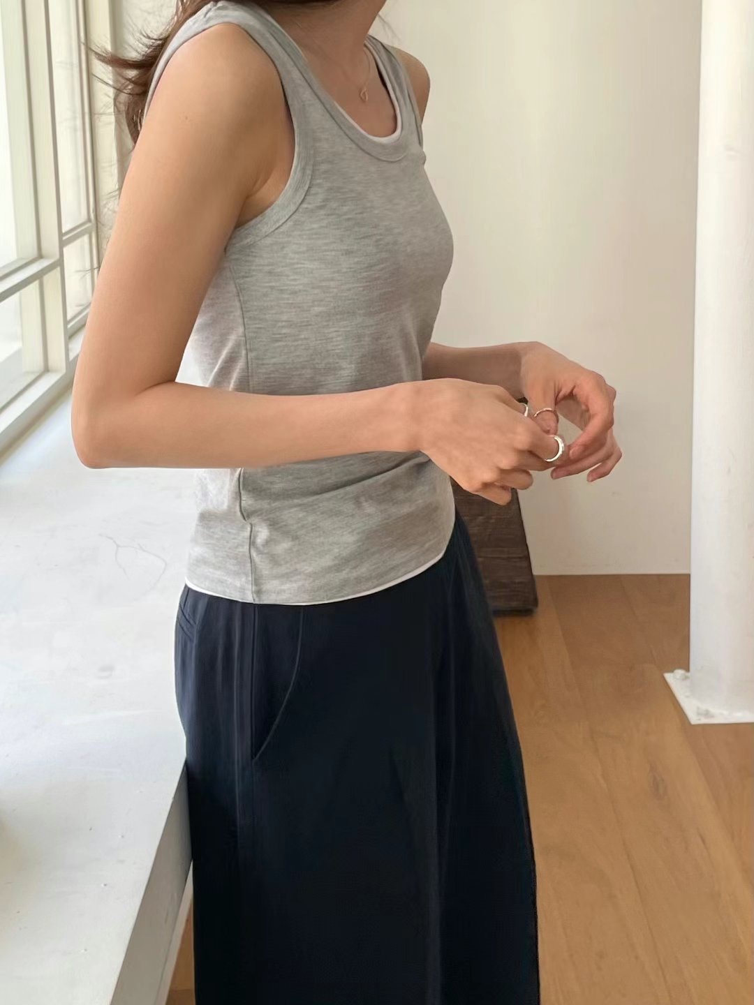 SOMETHINGELSE東大門直郵女裝新款時尚熱賣職業休閑吊帶背心SOMETHINGELSE吊帶/背心