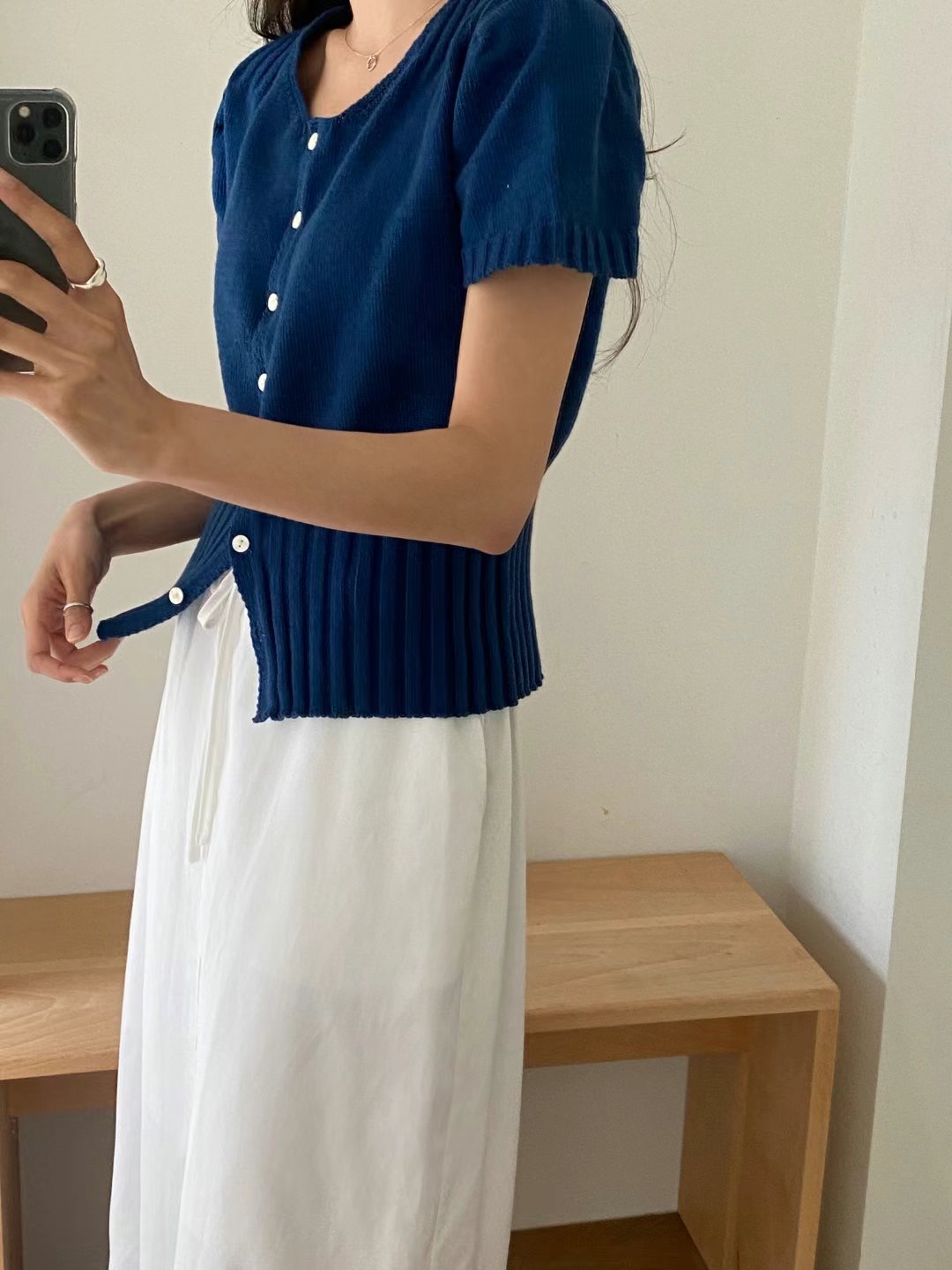 SOMETHINGELSE東大門直郵女士新品時尚熱賣職業推薦針織衫開衫SOMETHINGELSE針織衫