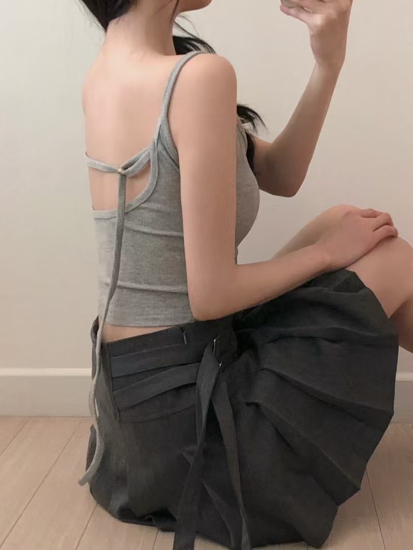 PARTY韓國直郵女士新款25春夏真品時尚休閑熱賣職業吊帶背心PARTY吊帶/背心