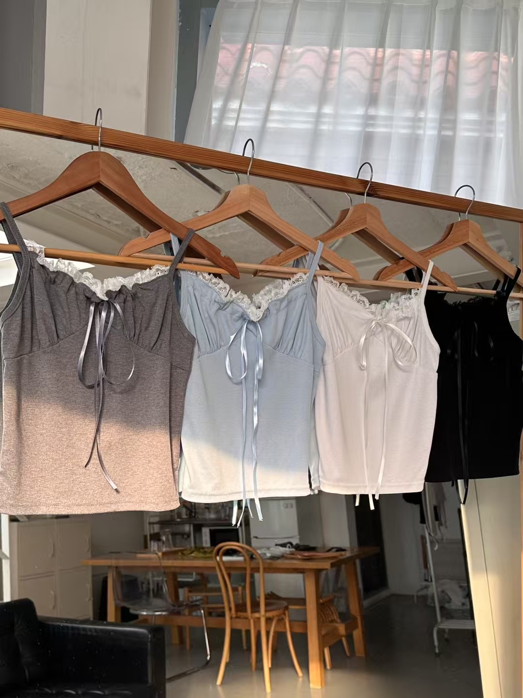 PARTY東大門代購女裝新款25春夏熱賣休閑人氣真品時尚吊帶背心PARTY吊帶/背心圖色3左三色