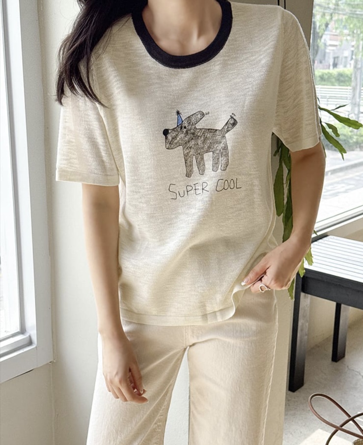 I BLLE韓國直郵女士新品推薦25春夏人氣職業休閑時尚熱賣T恤I BLLET恤