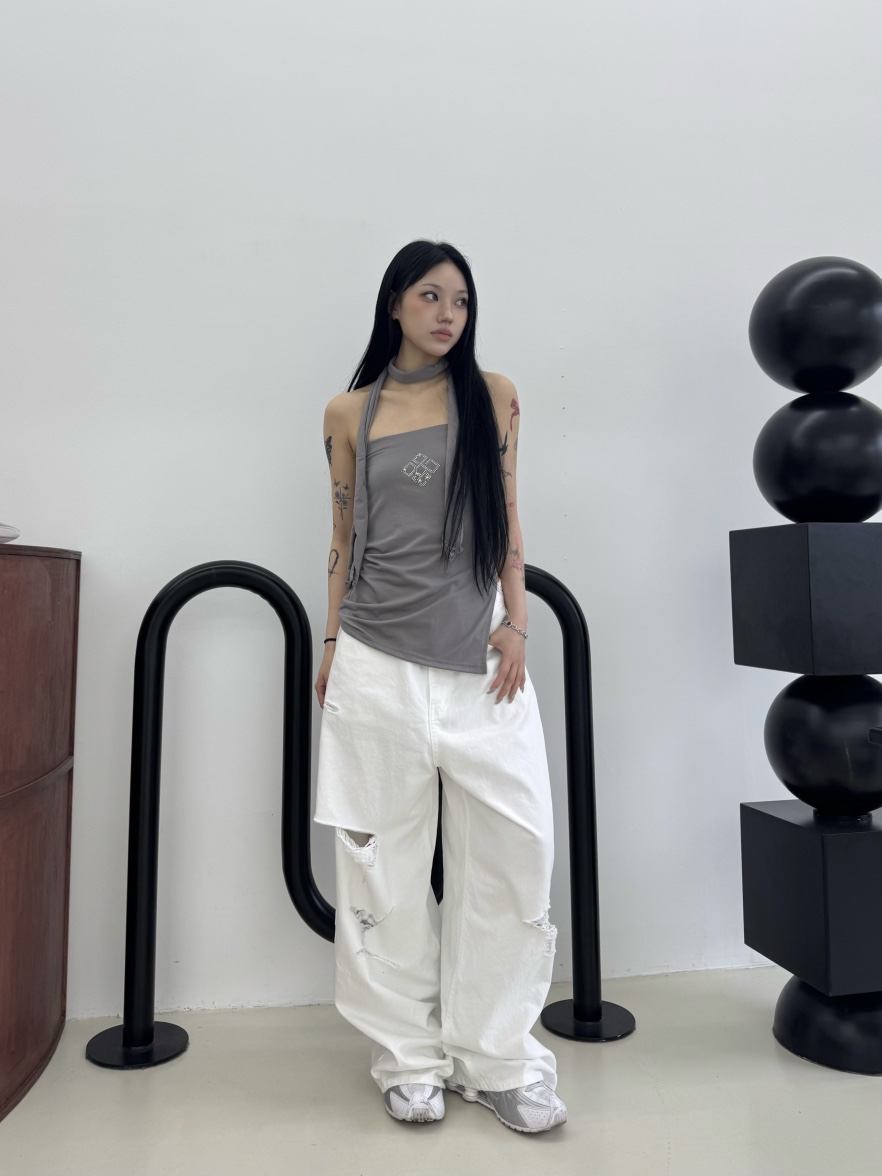 SEEOT東大門實拍女士新款人氣時尚職業熱賣推薦25春夏休閑褲GGD休閑褲