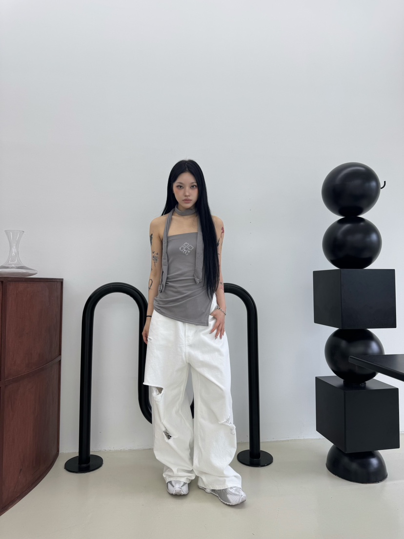 SEEOT東大門實拍女士新款人氣時尚職業熱賣推薦25春夏休閑褲GGD休閑褲