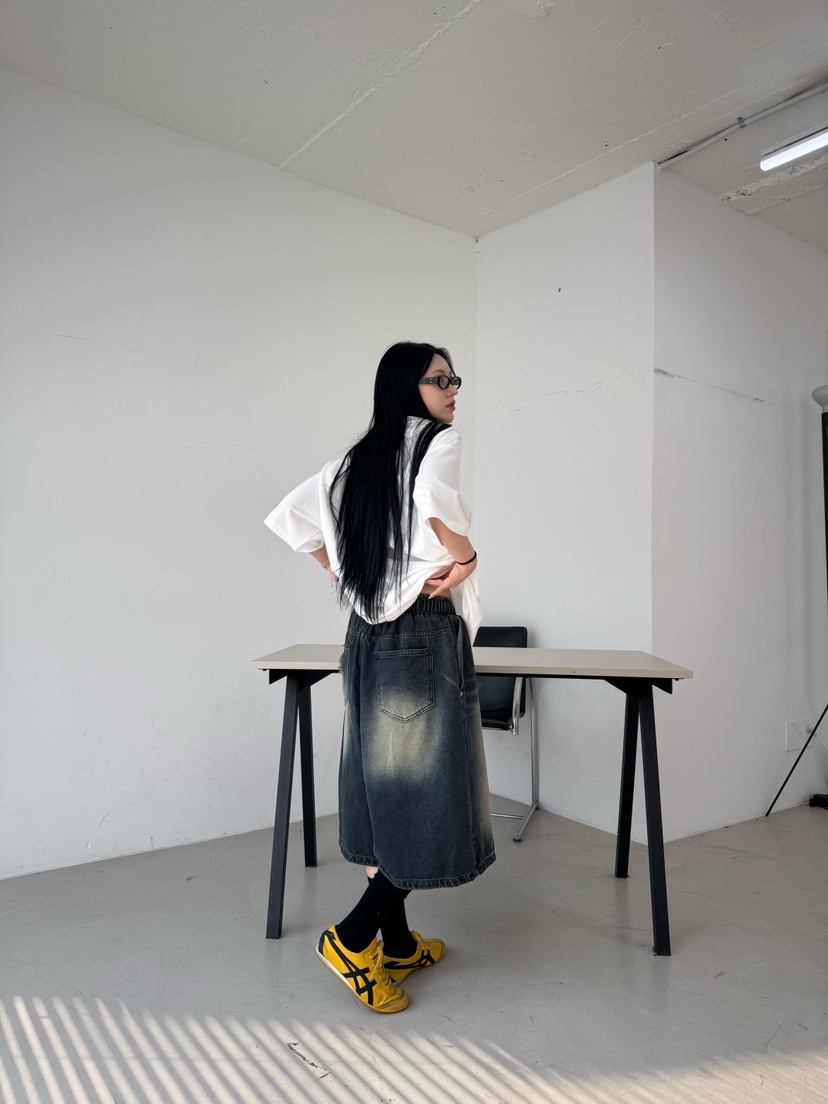 SEEOT韓國代購女士新品推薦時尚真品人氣職業熱賣休閑短褲口袋GGD短褲