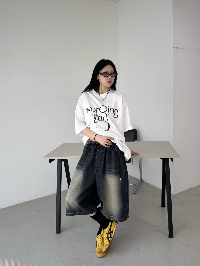 SEEOT韓國代購女士新款推薦時尚人氣熱賣職業休閑T恤男女同款GGDT恤
