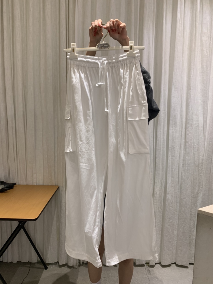 PAPERMOON韓國直郵女裝新款職業人氣休閑時尚休閑褲工裝褲亞麻paper moon休閑褲圖色4