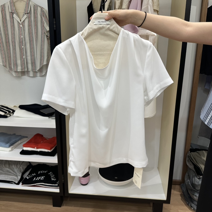 MUYBIEN東大門實拍女裝新款熱賣人氣休閑職業時尚襯衫蕾絲衫MUYBIEN襯衫/蕾絲衫