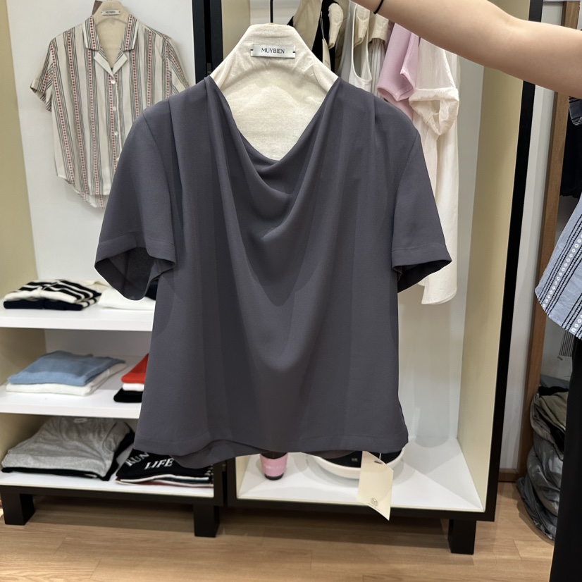 MUYBIEN東大門實拍女裝新款熱賣人氣休閑職業時尚襯衫蕾絲衫MUYBIEN襯衫/蕾絲衫圖色3