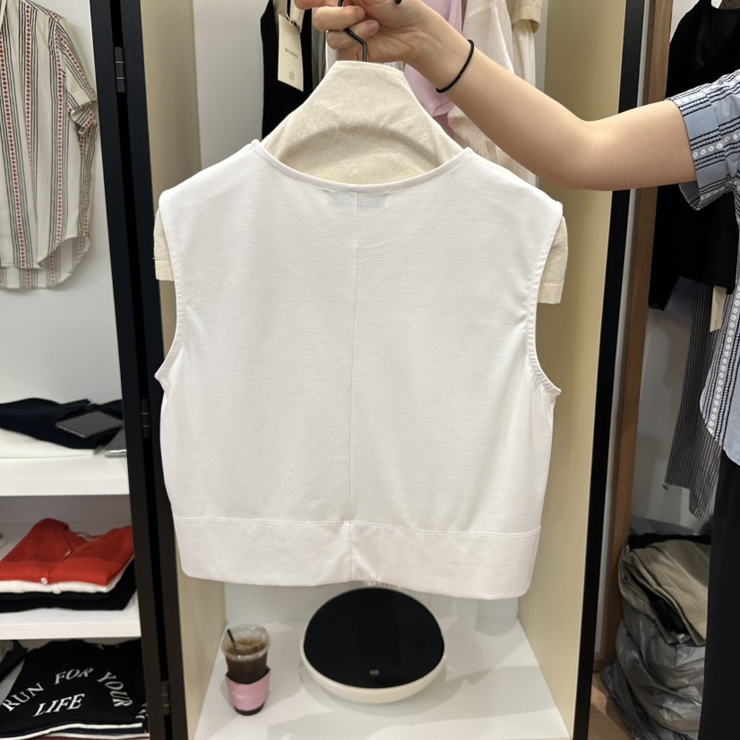 MUYBIEN東大門實拍女裝新款推薦時尚25春夏真品熱賣吊帶背心MUYBIEN吊帶/背心