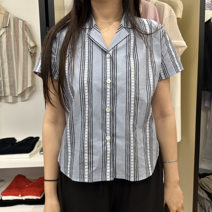 MUYBIEN韓國直郵女士新品人氣休閑真品時尚熱賣25春夏襯衫蕾絲衫MUYBIEN襯衫/蕾絲衫