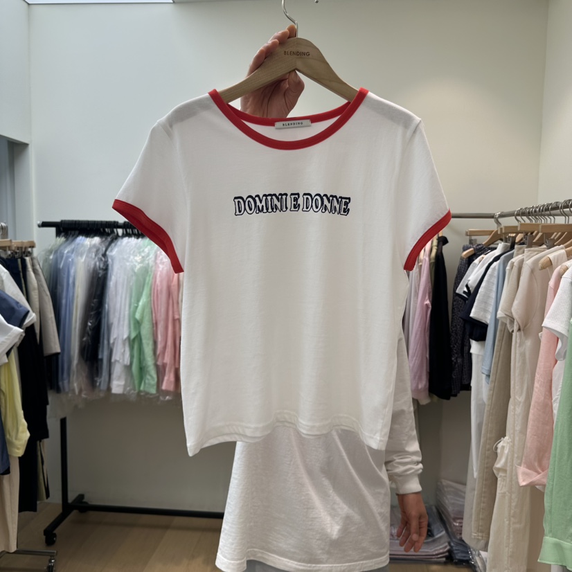 BLENDING-p東大門實拍女裝新款人氣時尚職業休閑25春夏T恤BLENDINGT恤