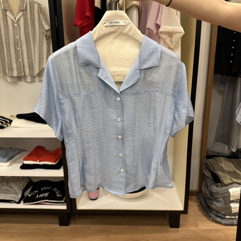 MUYBIEN東大門代購女士新款真品時尚熱賣推薦人氣襯衫蕾絲衫MUYBIEN襯衫/蕾絲衫圖色2