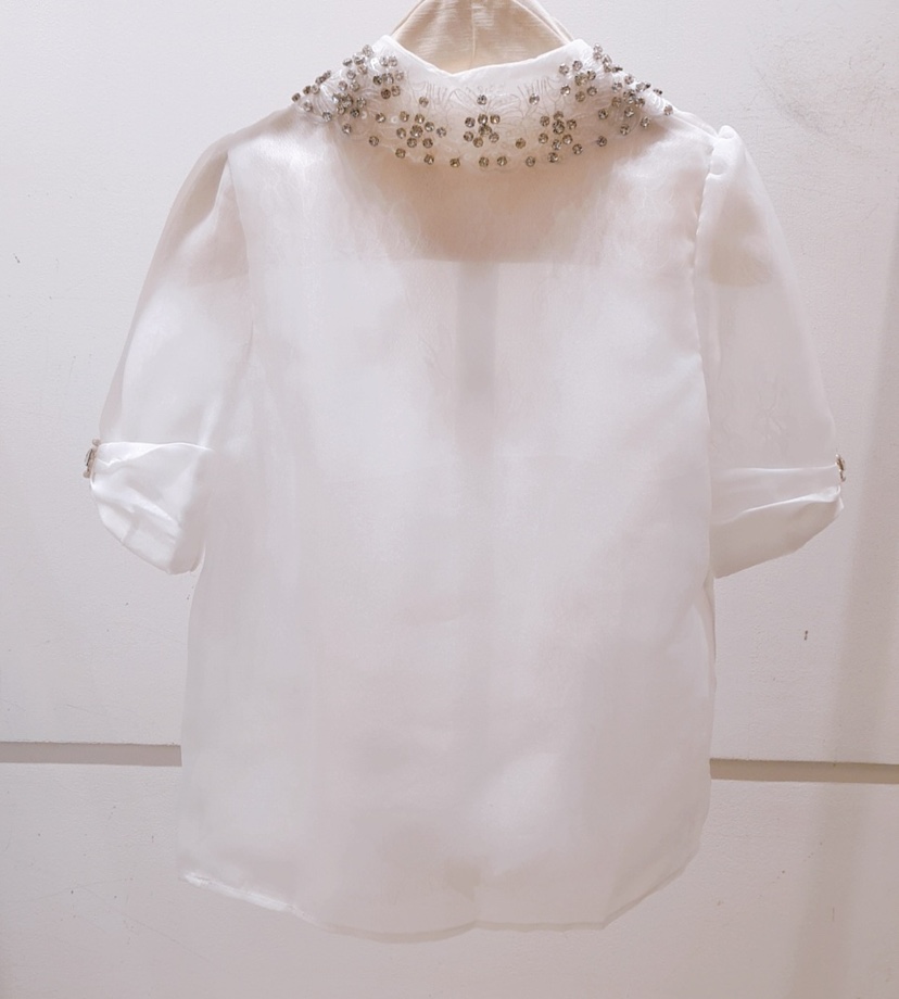 AWESOME-P韓國代購女裝新品真品人氣25春夏休閑襯衫蕾絲衫AWESOME-P襯衫/蕾絲衫