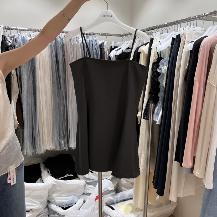 LOVE SOME東大門實拍女士新品真品休閑熱賣25春夏吊帶背心LOVE SOME吊帶/背心圖色2