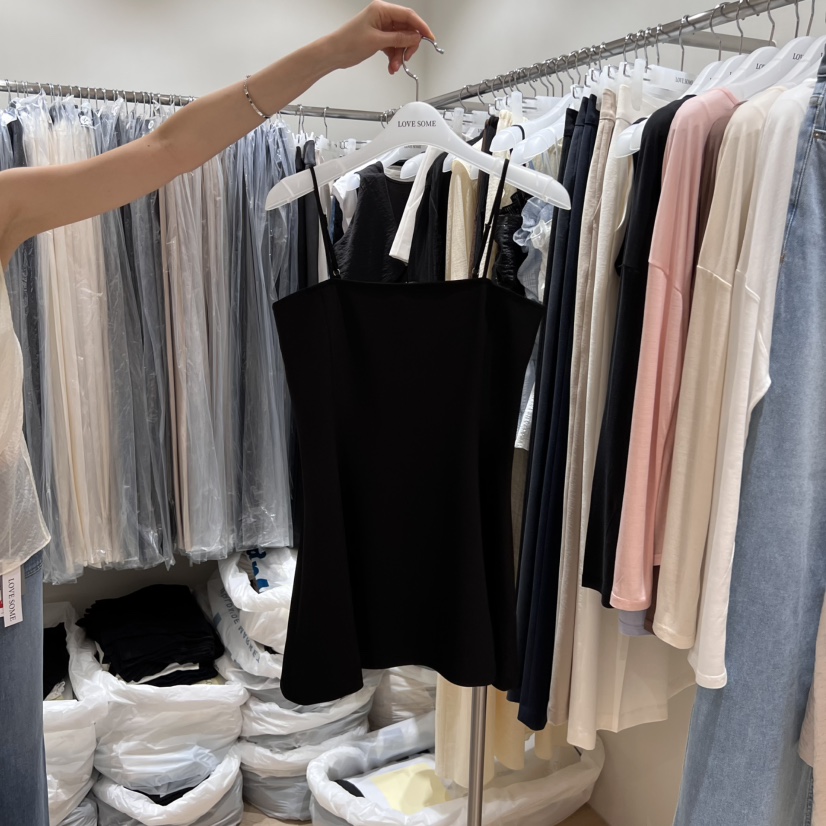 LOVE SOME東大門實拍女士新品真品休閑熱賣25春夏吊帶背心LOVE SOME吊帶/背心圖色3