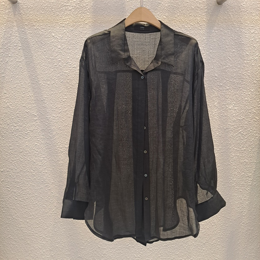 1 2ILLY-S東大門代購女士新品休閑推薦襯衫蕾絲衫透視亞麻1 2ILLY/THE SIL襯衫/蕾絲衫圖色2
