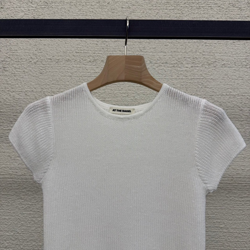 AT THE BAGEL東大門實拍女裝新品職業熱賣25春夏休閑針織衫AT THE BAGEL針織衫