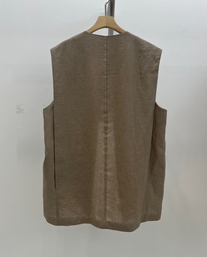 1 2ILLY-S東大門實拍女裝新品職業人氣時尚休閑推薦馬甲亞麻1 2ILLY/THE SIL馬甲