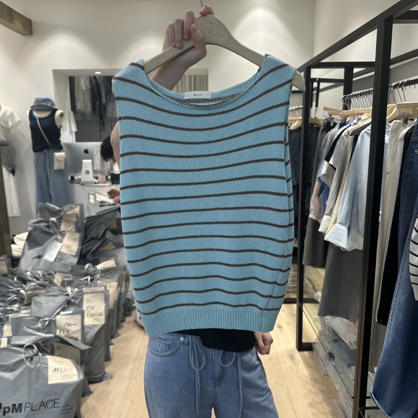 BRUNI/RICOTTA韓國代購女士新品25春夏人氣職業真品吊帶背心BRUNI/RICOTTA吊帶/背心