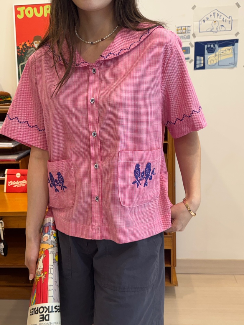 AT NOTE東大門代購女士新品推薦25春夏休閑襯衫蕾絲衫刺繡AT NOTE襯衫/蕾絲衫