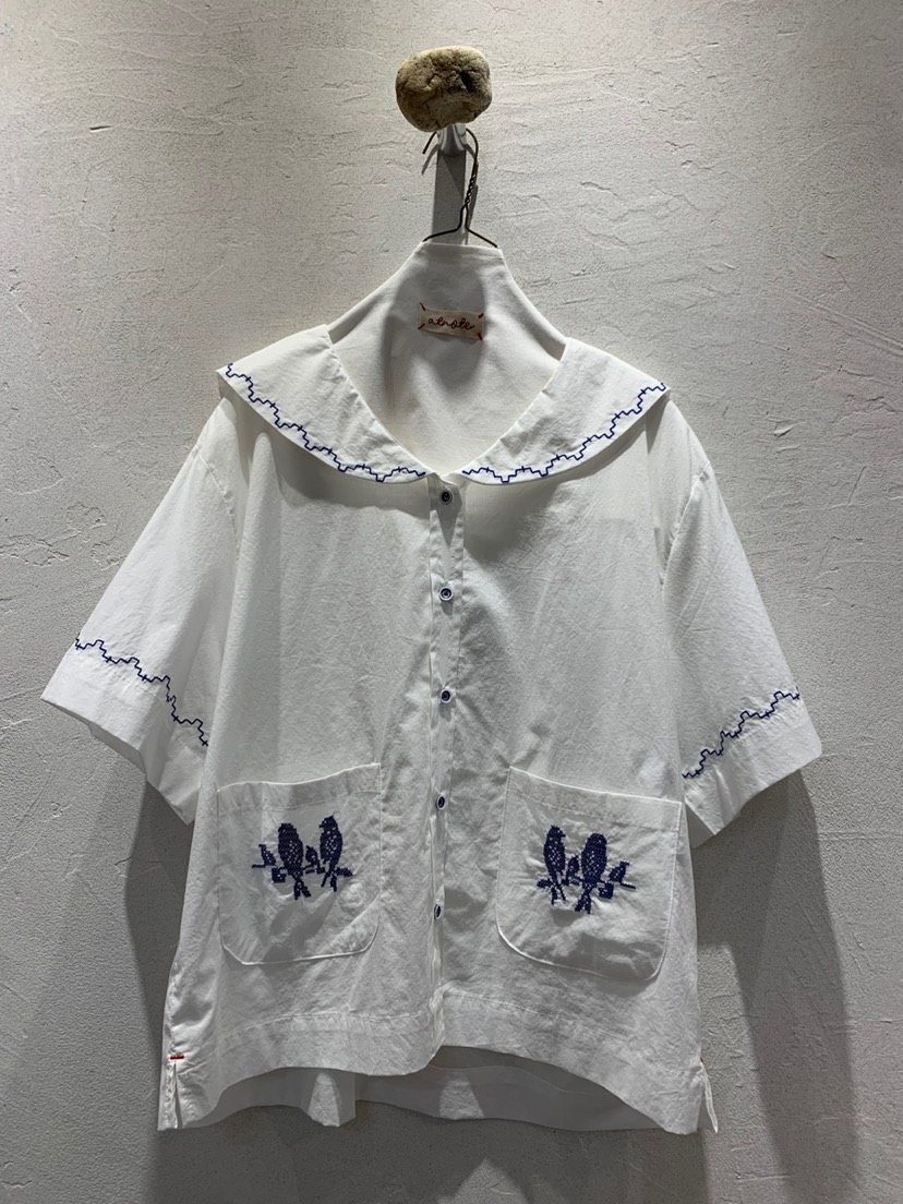 AT NOTE東大門代購女士新品推薦25春夏休閑襯衫蕾絲衫刺繡AT NOTE襯衫/蕾絲衫