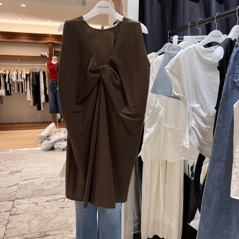 LOVE SOME東大門實拍女士新品真品時尚休閑25春夏連衣裙亞麻LOVE SOME連衣裙圖色2