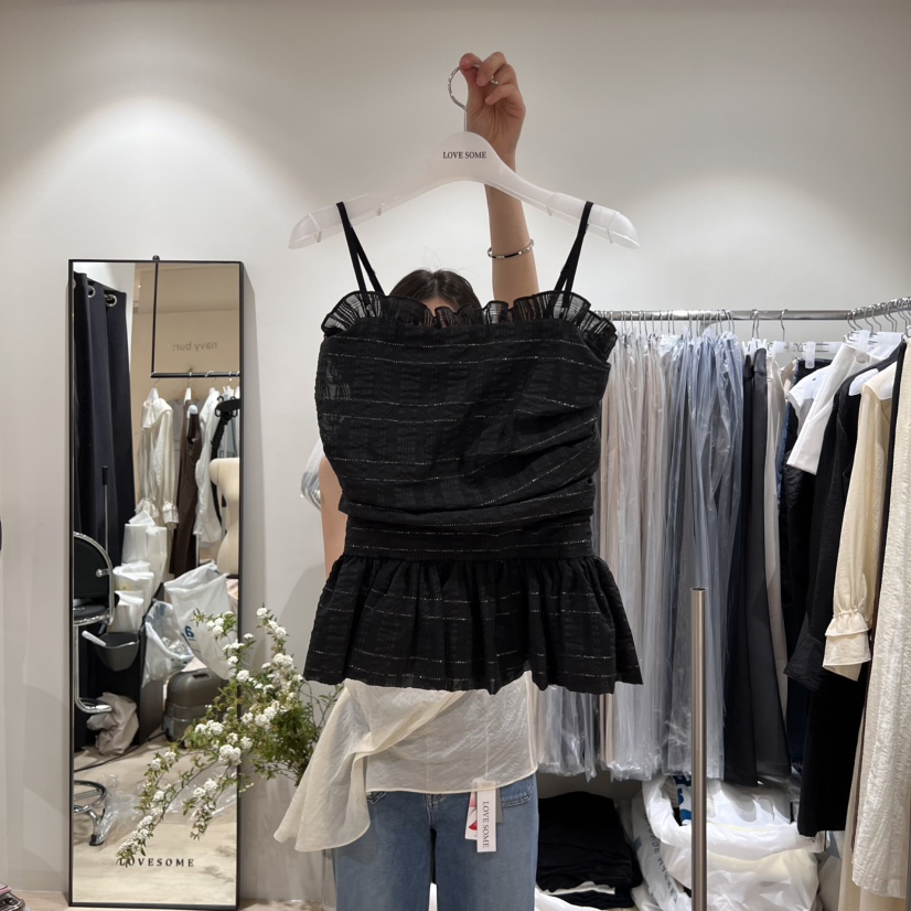 LOVE SOME東大門實拍女裝新品推薦真品休閑職業熱賣吊帶背心LOVE SOME吊帶/背心圖色3