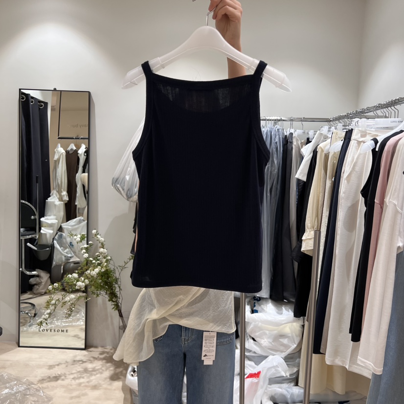 LOVE SOME東大門代購女裝新款真品休閑人氣熱賣時尚吊帶背心LOVE SOME吊帶/背心