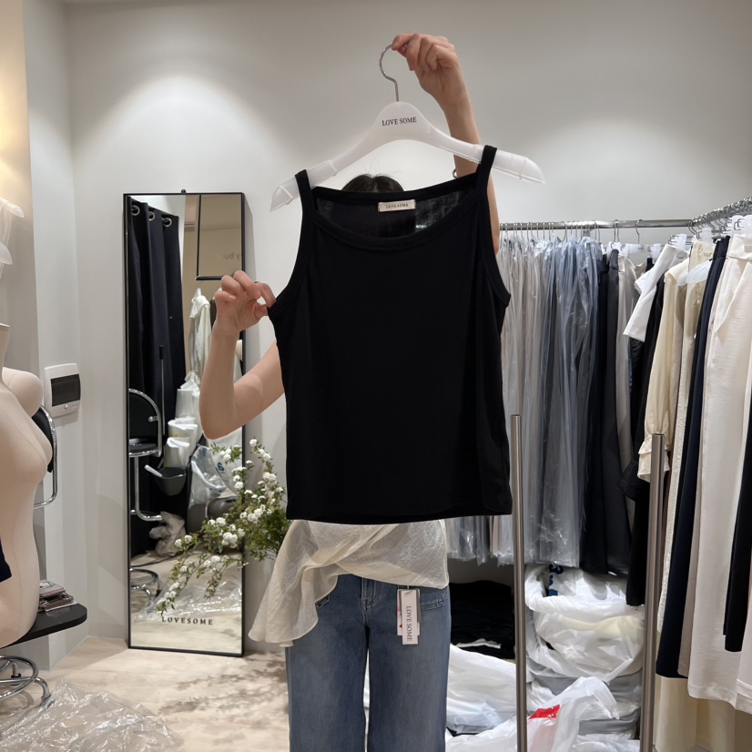 LOVE SOME東大門代購女裝新款真品休閑人氣熱賣時尚吊帶背心LOVE SOME吊帶/背心圖色2
