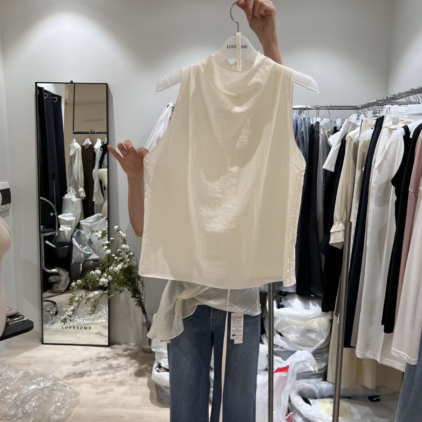 LOVE SOME東大門實拍女士新品熱賣人氣吊帶背心含腰繩腰帶LOVE SOME吊帶/背心圖色2