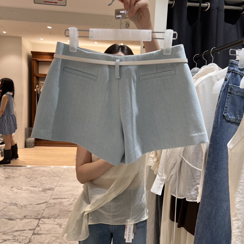 LOVE SOME東大門代購女裝新款人氣職業熱賣時尚短褲不含腰帶LOVE SOME短褲