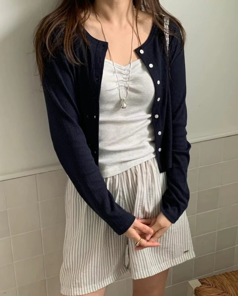 THE MOOD東大門實拍女裝新款人氣推薦25春夏時尚針織衫開衫THE MOOD針織衫