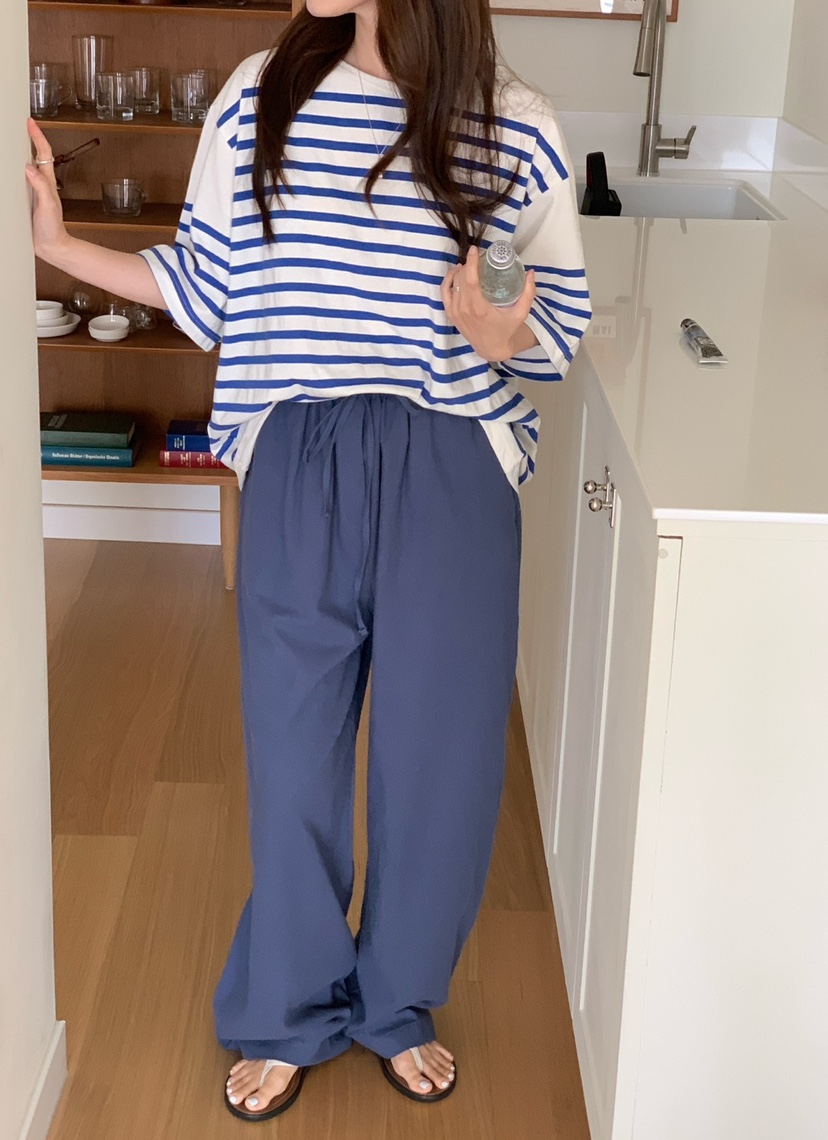 PLANTS ON GRAY東大門代購女士新品職業真品推薦休閑褲亞麻PLANTS ON GRAY休閑褲