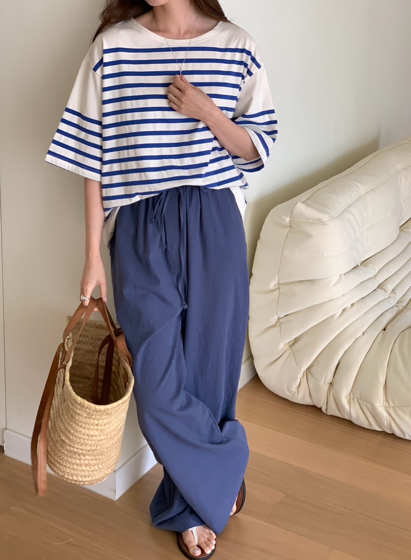 PLANTS ON GRAY東大門代購女士新品職業真品推薦休閑褲亞麻PLANTS ON GRAY休閑褲