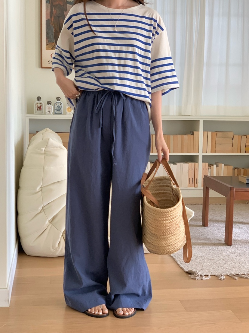 PLANTS ON GRAY東大門代購女士新品職業真品推薦休閑褲亞麻PLANTS ON GRAY休閑褲