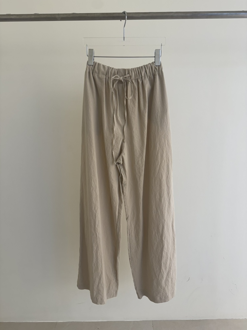 PLANTS ON GRAY東大門代購女士新品職業真品推薦休閑褲亞麻PLANTS ON GRAY休閑褲