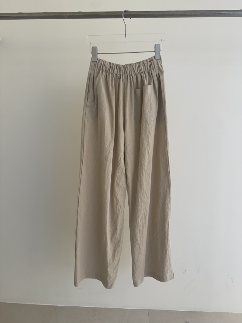 PLANTS ON GRAY東大門代購女士新品職業真品推薦休閑褲亞麻PLANTS ON GRAY休閑褲