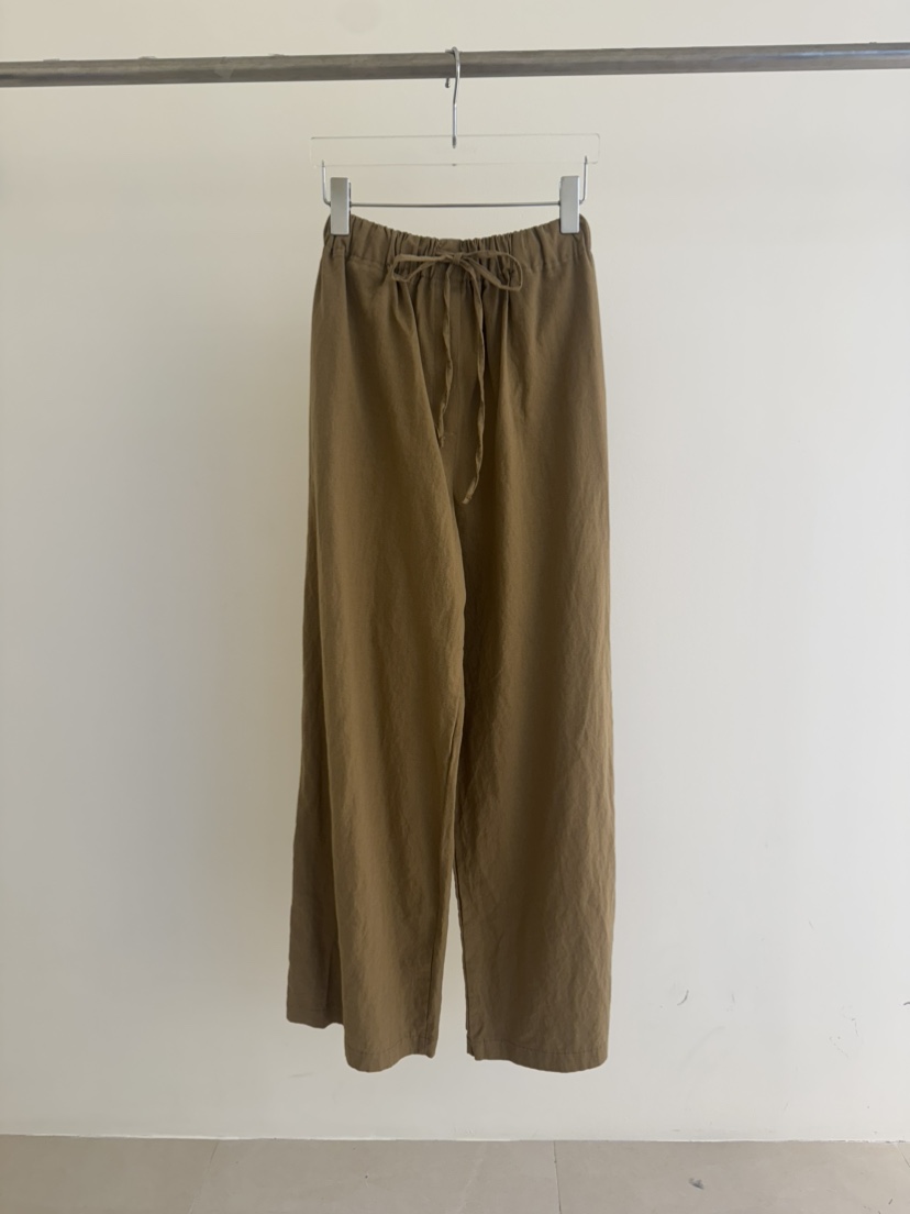 PLANTS ON GRAY東大門代購女士新品職業真品推薦休閑褲亞麻PLANTS ON GRAY休閑褲圖色2