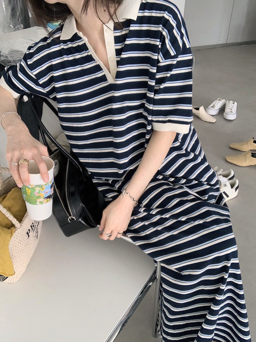 PLANTS ON GRAY東大門實拍女裝新品休閑真品職業時尚連衣裙PLANTS ON GRAY連衣裙