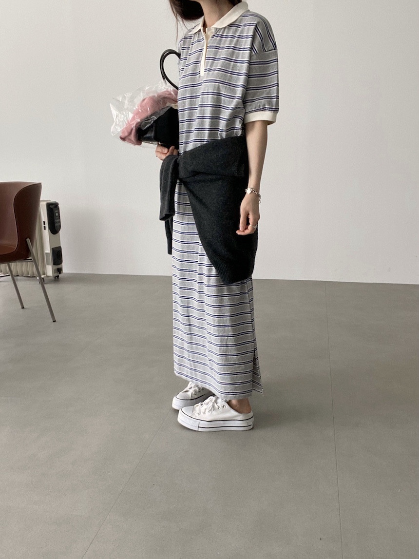 PLANTS ON GRAY東大門實拍女裝新品休閑真品職業時尚連衣裙PLANTS ON GRAY連衣裙