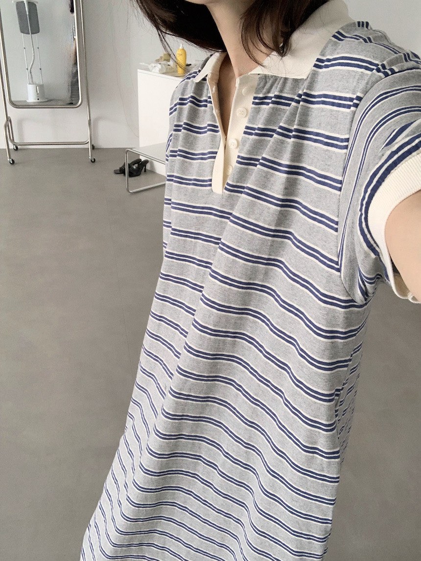 PLANTS ON GRAY東大門實拍女裝新品休閑真品職業時尚連衣裙PLANTS ON GRAY連衣裙