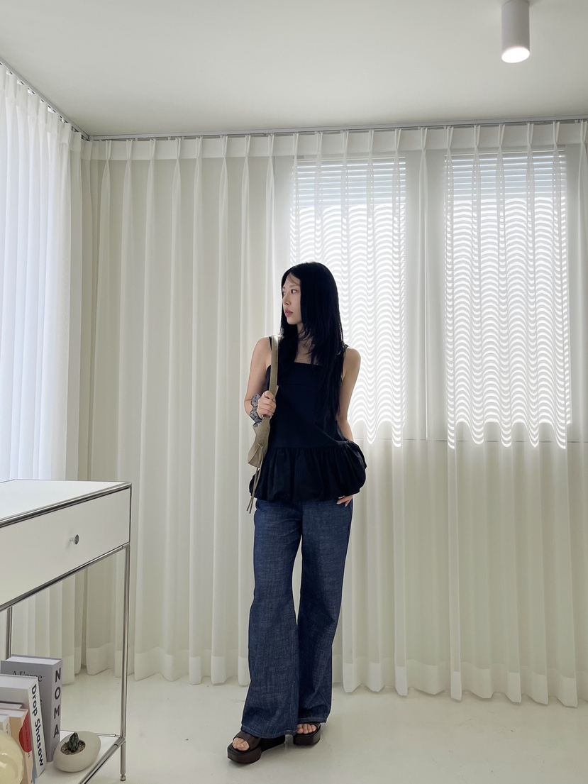 LEMATIN韓國代購女士新款職業推薦熱賣真品人氣25春夏牛仔褲亞麻LEMATIN牛仔褲