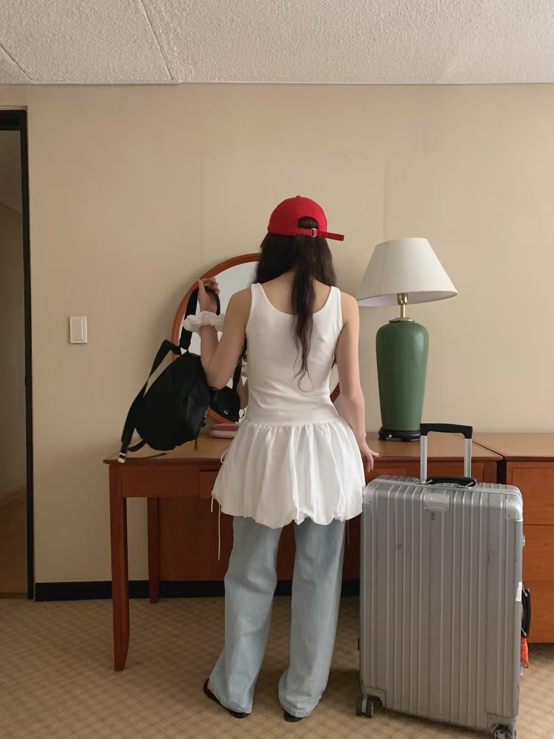 FLAMINGO東大門直郵女裝新品人氣時尚熱賣真品職業吊帶背心FLAMINGO吊帶/背心