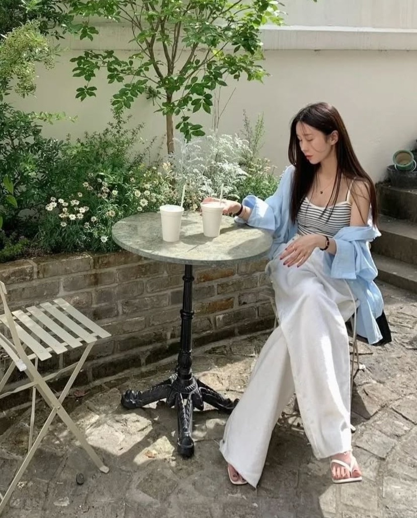 husbee韓國代購㊣女裝新品休閑襯衫蕾絲衫不含內搭亞麻寬松husbee襯衫/蕾絲衫